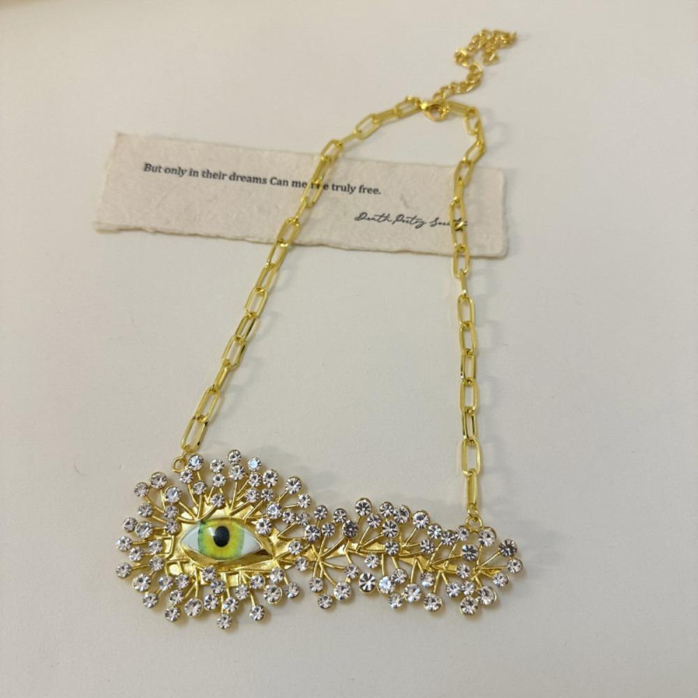 Брендовое Модное Колье-Заявление Великолепное Массивное Колье Показать Глаз Подвеска Брошь Заявление
