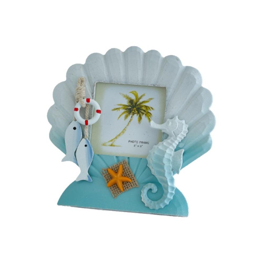 Unique-shaped Ocean-Themed Photo Frame Wooden Instant Photo Frame  Living Room
