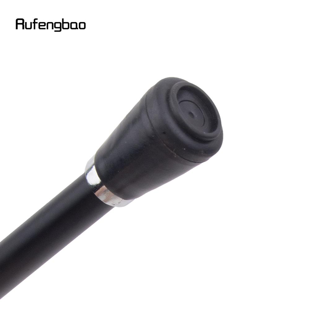 Red Black Leather Silver Walking Cane Fashion Decorative Walking Stick Gentleman Elegant Cosplay Cane Crosier 94cm