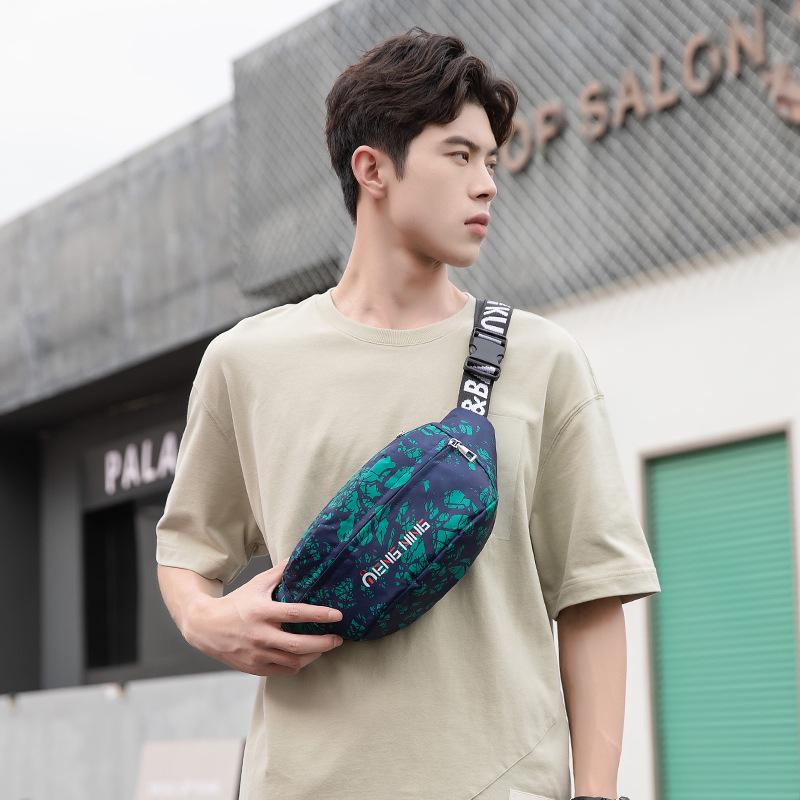 Мужская камуфляжная сумка-мессенджер на пояс и плечо - модная велосипедная сумка на грудь