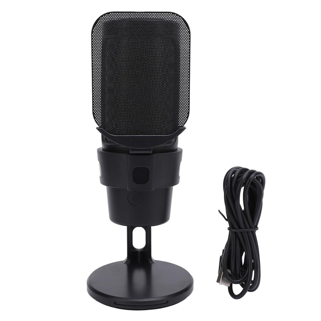 Игровой микрофон USB ПК микрофон конденсаторный микрофон с функцией быстрого отключения звука крепление для амортизатора поворотный ключ усиления для
