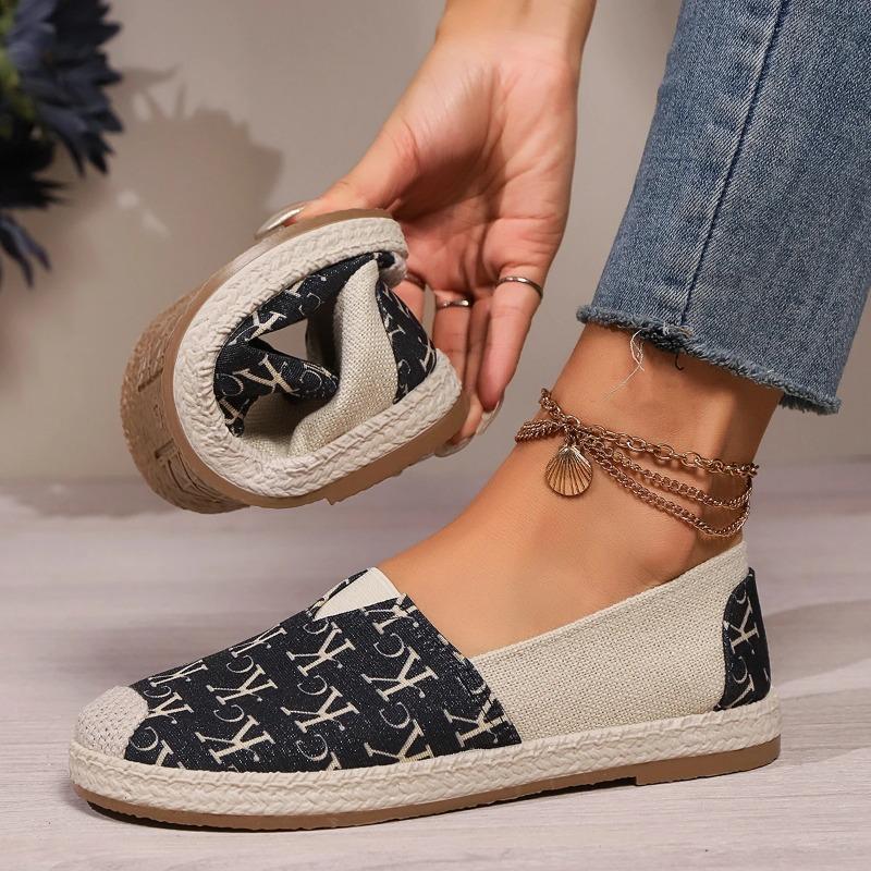 Модные женские туфли ручной работы из кружева на плоской подошве - дышащие и удобные повседневные туфли с одной педалью, мягкие и нескользящие подошвы, подходящие для всех сезонов