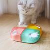 Interactive Automatic Whack-A-Mole Cat Toy Smart Hide And Seek Cat Feather Toy 4-Hole Electronic Kitten Teaser for Indoor Cats