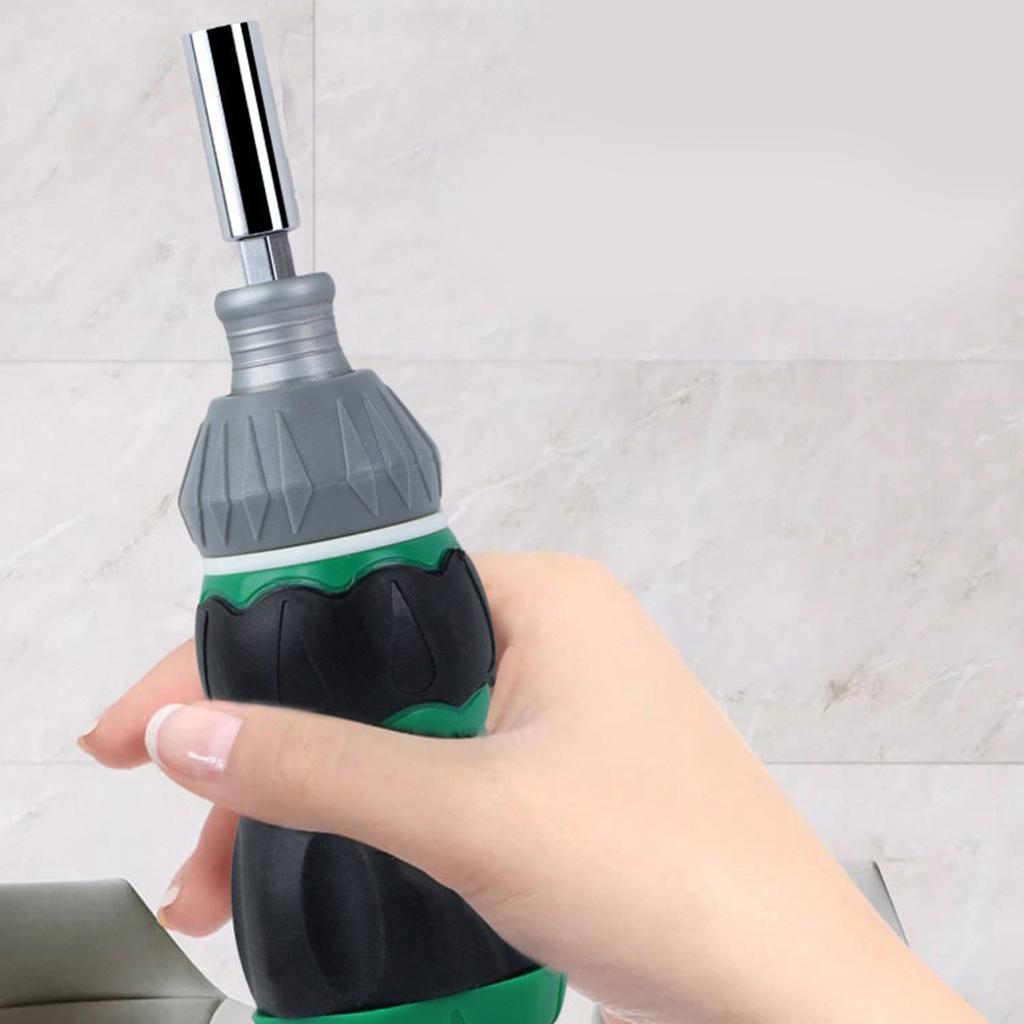 Многофункциональный набор отверток с трещоткой и магнитными битами из легированной стали S2 для различных профессиональных задач по ремонту и сборке дома