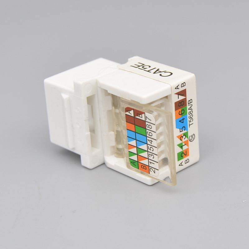 Сетевой модуль Cat5e Keystone Jack - Панельная розетка категории Super Five для компьютерных сетей