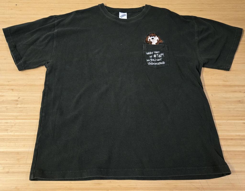 Vintage Taz Looney Tunes Shirt Mens 2XL Warner Bros Studio Store Cartoon 90s