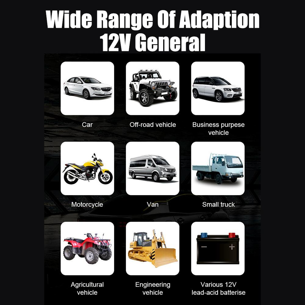 Импульсный ремонт влажного сухого свинцово-кислотного гелевого зарядного устройства для смарт-грузовиков, мотоциклов, цифровой ЖК-дисплей, 12 В, 6 А, автомобильное зарядное устройство для аккумуляторов