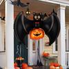 20pcs Halloween Bat Pumpkin Decoration Balloon Photo Prop For New Year Birthday Party Horror Scene Decor Spooky Festive Gift