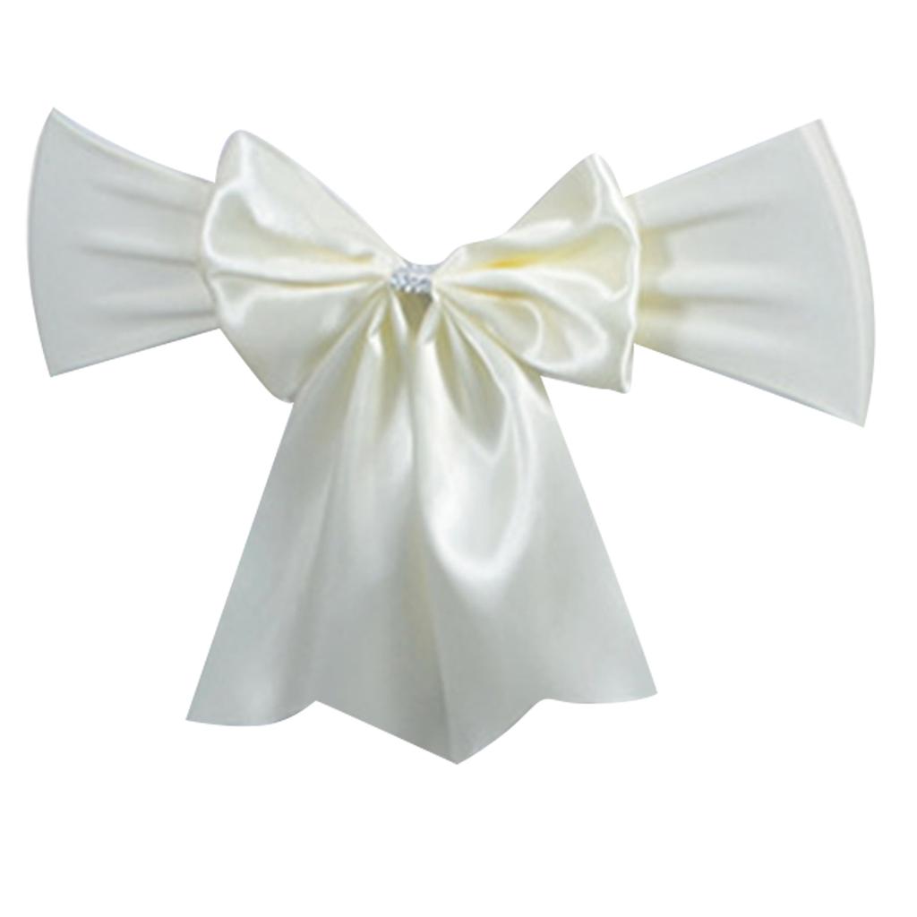 Полиэстеровый бант на стул, эластичная лента для стула, идеально подходит для свадебных украшений и праздничных мероприятий, мягкий и прочный материал