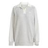 Originals FW25 Boucle Loose Fit Striped Long Sleeve Polo Shirt Women Tops KS7791