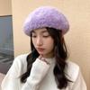 11 Colors Solid Color Wool Beret For Woman Autumn and Winter Planner Senior Sense Sweet and Lovely Hat Casual and Versatile Artist Cap