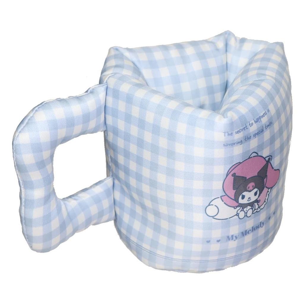 MORIPiLO My Melody Small Item Blue Gingham Pen Cute Sanrio 427404 (Morishita) Mug-Style Holder, Tabletop, Approx. 11x11x13cm, Check, Holder, Goods,