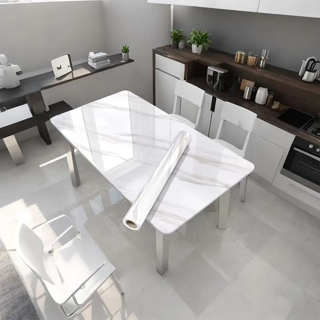 Современные мраморные самоклеящиеся обои - Водонепроницаемый ПВХ самоклеящийся винил для кухни, ванной комнаты, шкафов, стен - Сделай сам домашний декор