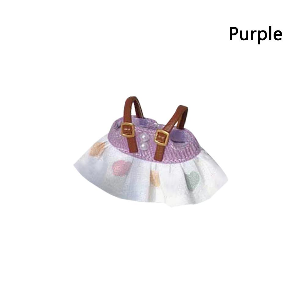 Джинсовая юбка на лямках ручной работы Детские игрушки для кукол BJD 1/12 / для кукол OB11 1/11 / для куклы GSC YMY