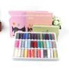 Colorful Sewing Thread Box: 39 Small Spools for Sewing & Embroidery
