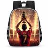 Рюкзак Cr7 Печать Высокой Четкости Большая Вместимость Многофункциональный Молния Oxford Защита Спины Легкий Рюкзак