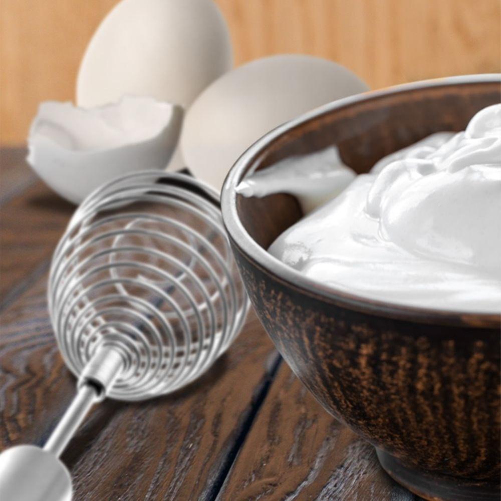 Steel Spiral Kitchen Whisk for Beating Eggs, Cream, Sauces