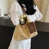 Straw Tote Bag Shoulder Bag Beach Holiday Woven Women's Bag