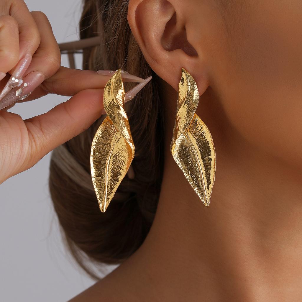 Серьги-капли для женщин, преувеличенный стиль, модные, металлические, с кисточками, с перьями, с цирконами, подарки