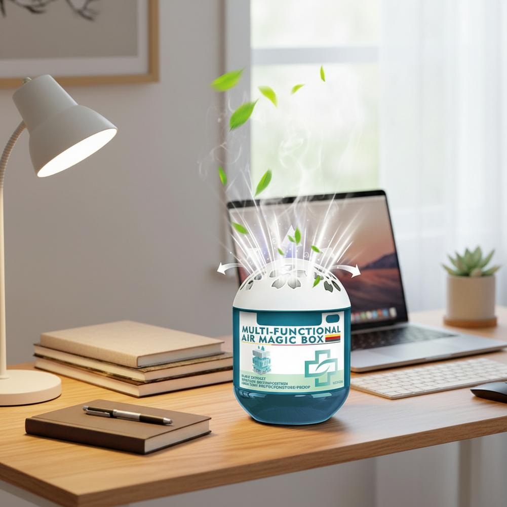 Indoor Air Purification Dust Removal Magic Box - Odor Eliminator Respiratory Care Freshener for Home Air Quality Improvement