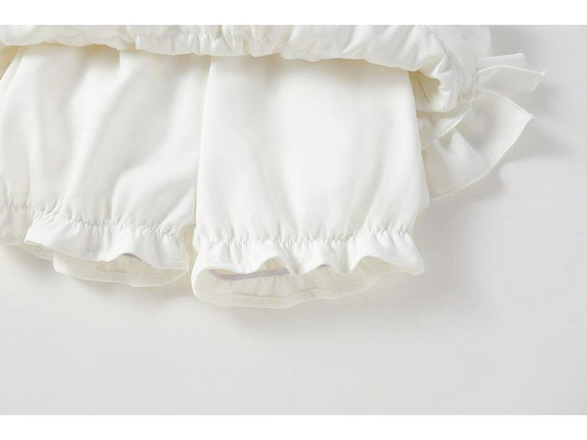 Черная бархатная многослойная пышная юбка-шорты для девочек - Стиль принцессы, Защита от открывания, Весна/Осень, Корейская версия