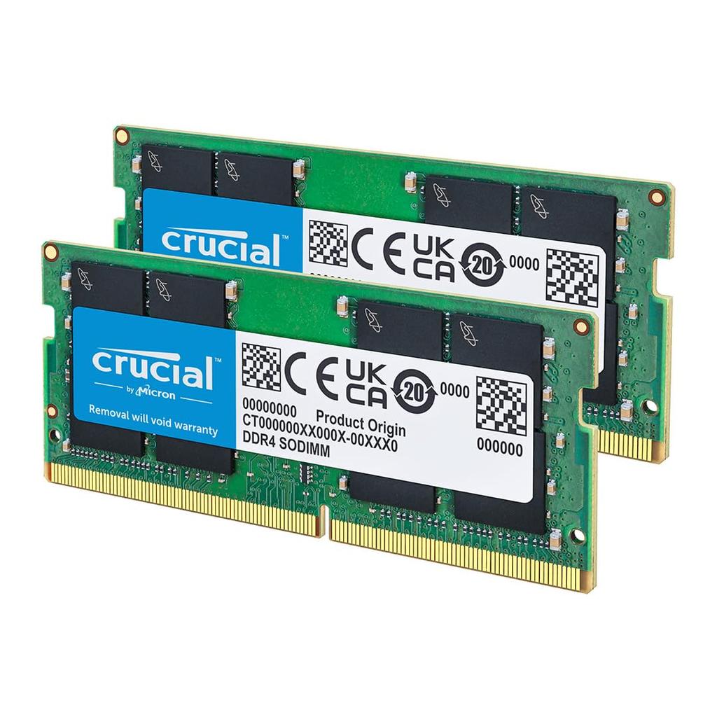 Crucial Laptop Expansion Memory 16GB DDR4 CL17 SODIMM 260pin CT2K8G4SFS824A (8GBx2) 2400MT/s (PC4-19200)