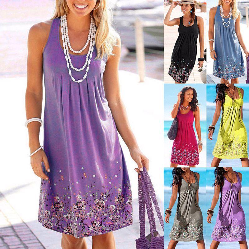 Элегантное женское летнее бохо цветочное короткое миди платье для коктейльных и вечерних вечеринок