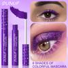 Водостойкая тушь для ресниц Purple Volumizing Mascara Eye Black с завитыми ресницами для всех типов кожи. Тонкая кисточка, не размазывается, обеспечивает легкое нанесение.
