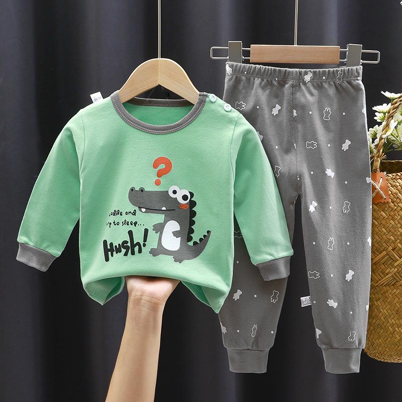 Children's Underwear Set Pure Cotton New Boys' Home Clothes Baby's All Cotton Warm Girls' Autumn Clothes Autumn Pants Children's Clothes