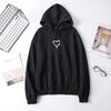Women's Pullover Hoodie for Autumn Winter Ladies Heat-shape Print Loose Casual Hooded