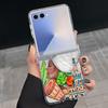 Магнитный Чехол для Телефона Для Samsung Galaxy Z Flip 7 FE 7 6 5 4 Flip7 Flip6 Flip5 Для Magsafe Абстрактные Художественные Картины Прозрачная PC Крышка