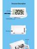 Waterproof Digital Thermometer for Aquariums, Bathtubs, Refrigerators, and Compost with High-Precision Display