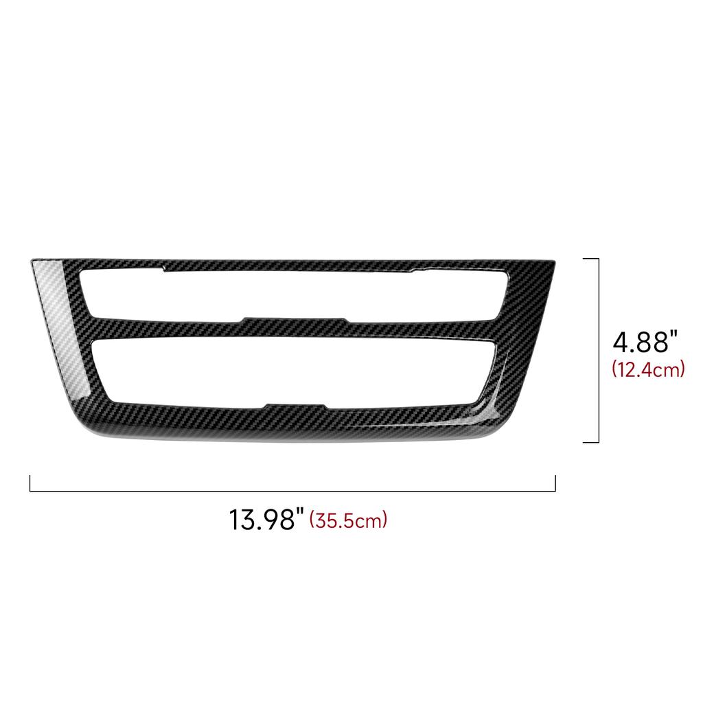 For BMW F30 F31 F34 3GT F32 F33 F36 Center Console CD/Volume Knob Adjust Panel Cover Trim Accessories, Carbon Fiber ABS Sticker