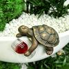 Ручная роспись, изделия из смолы, фигурка черепахи, пьющая вино, статуэтка-подвеска для кашпо, аксессуары для растений для улицы и патио, украшение для края цветочного горшка