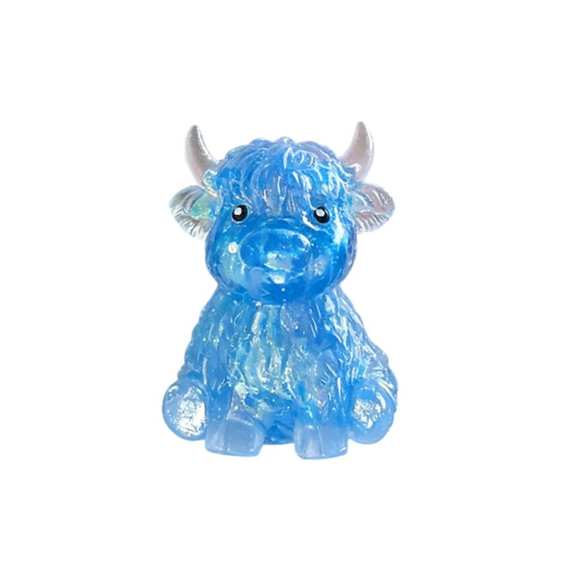 Squishy Maltose Sugar Cow Squeeze Toy Kawaii Cattle Stretchable Slow Rising Fidget Toy For Adults Stress Anxiety Relief Gifts