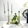 Nordic Style Metal Candle Holder Candlestick Centerpieces Road Lead Candelabra Retro Wedding Party Dining Table Home Decor