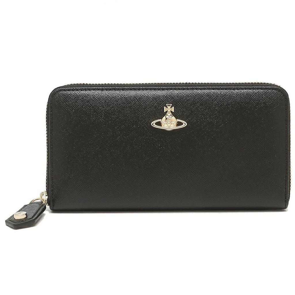 Длинный кошелек с круглой молнией 51050023 42106 N402 ЧЕРНЫЙ [Vivienne Westwood] [item]