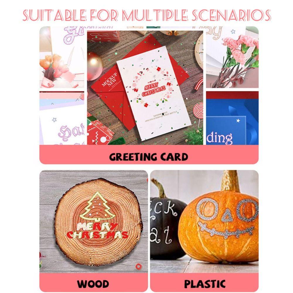 Набор контурных ручек Magic Contour Ручная роспись Ручка-хайлайтер Креативная ручка с двойной линией Рождество