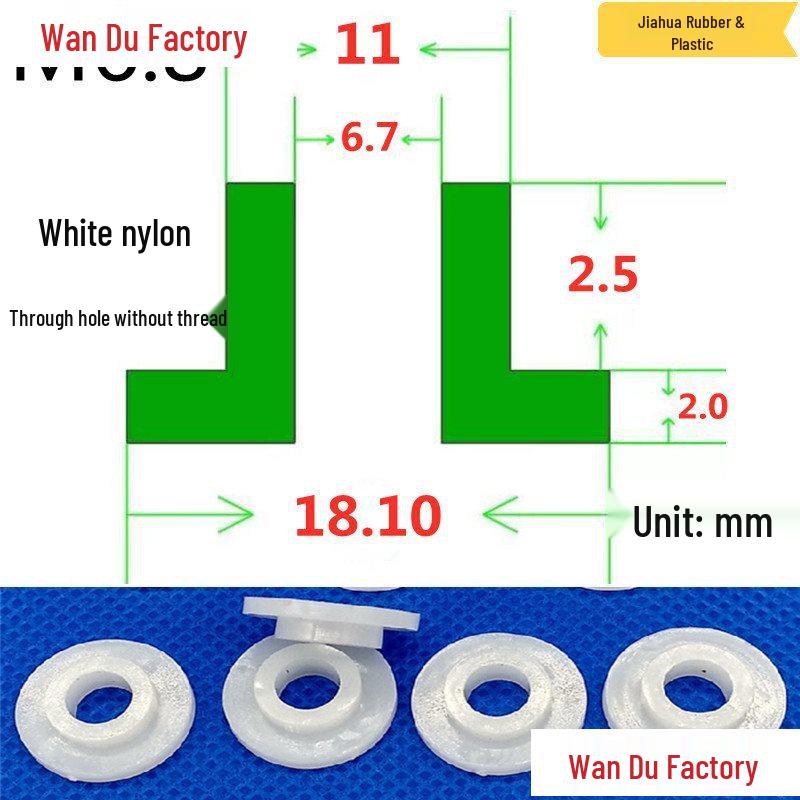 T-Shaped Nylon Insulating Bushing Spacer for M3-M35 Threads