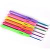 6Pcs/Set Multifunctional Plastic Handle Aluminum Crochet Hooks Knit Needle