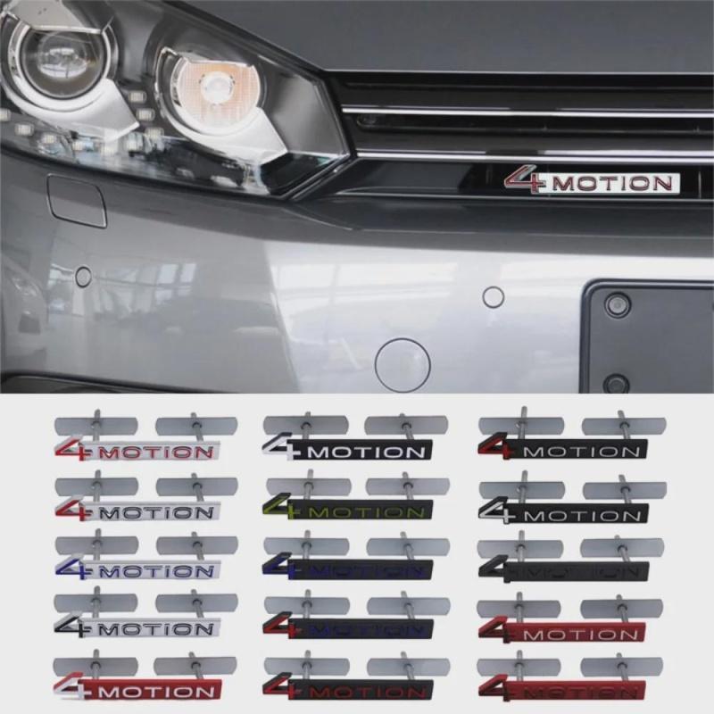 Металлическая эмблема передней решетки автомобиля 4MOTION для Passat Touareg Golf Tiguan Polo, автомобильный значок, наклейка, внешние аксессуары