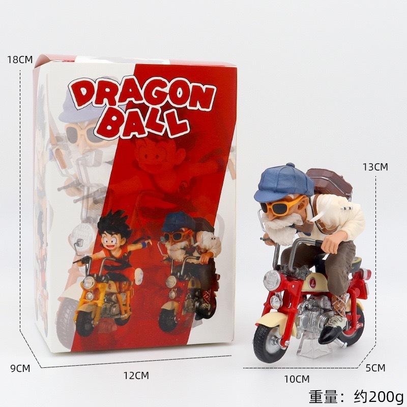 Фигурки Мотоциклов Сон Гоку и Мастера Роши из Dragon Ball Z Настольный Декор для Автомобиля Милые Коллекционные Модели Игрушки Подходят для Коллекции Фанатов Аниме Подарки