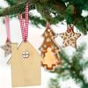 10Pcs Wooden House Cutout Ornaments Small Wood House Crafts Wooden House Shaped Hanging Ornaments for Wedding Birthday Christmas