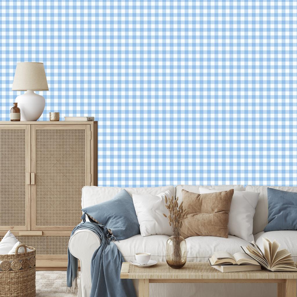 Azure Fabric Pattern Wallpaper, Fine Detail for Living Room and Bedroom 50x1000