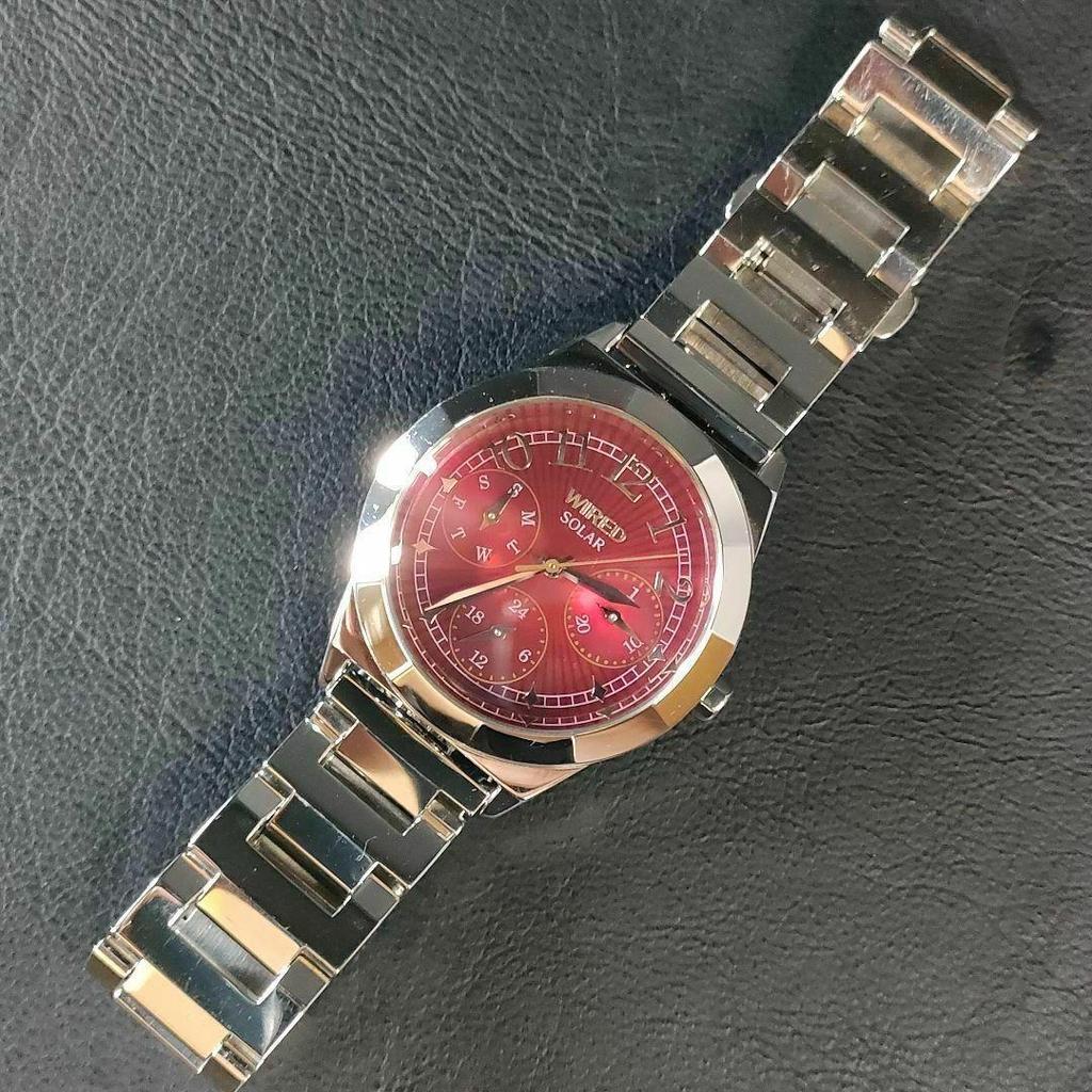 [USED] Extreme SEIKO Wired Red Silver Gold Solar