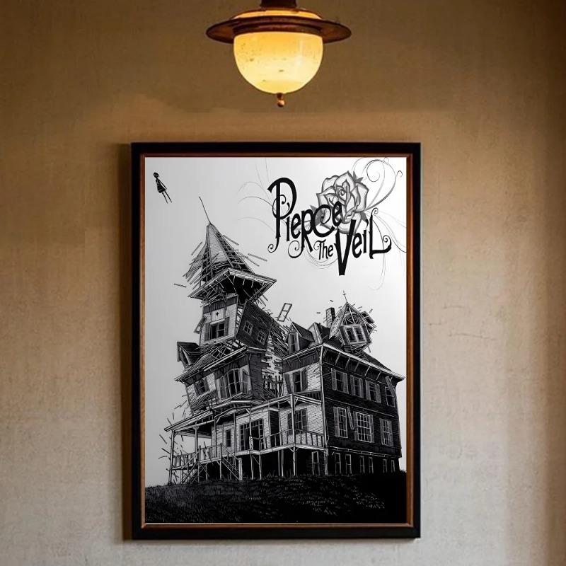 Pierce The Veil Группа Столкновение С Небом Постер HD арт липкая стена водонепроницаемый дом гостиная спальня бар эстетическое украшение