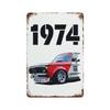 80-е GTI Спортивный Классический Автомобиль Винтажный Автомобиль Декор Металлический Жестяной Знак Табличка Гараж Мужская Берлога Гостиная Домашний Настенный Арт Постер Таблички