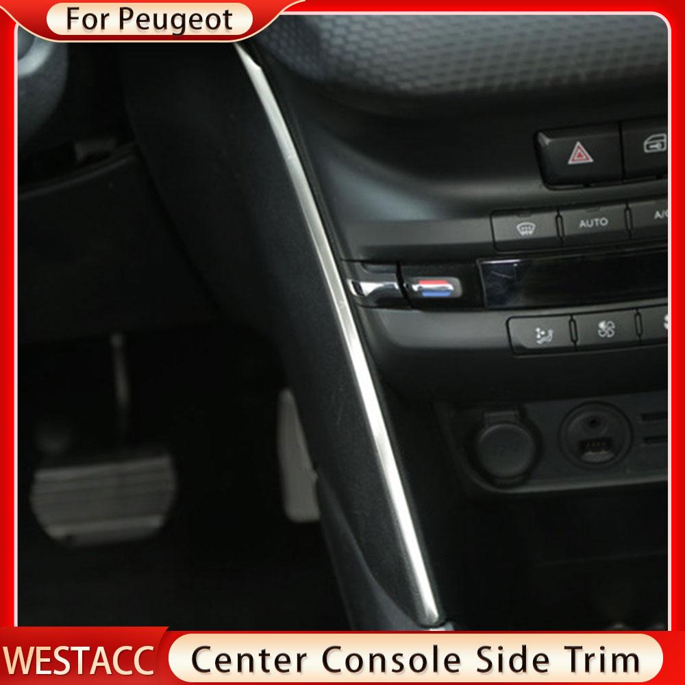 Накладка на боковую полосу вентиляционного отверстия кондиционера центральной консоли автомобиля для Peugeot 2008 2014 2015 2016 2017 2018