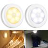 1PC LED Night Lights Motion Sensor Wireless Night Light Wall Lamp Battery Power Auto on/Off for Room Closet Cabinet No Battery