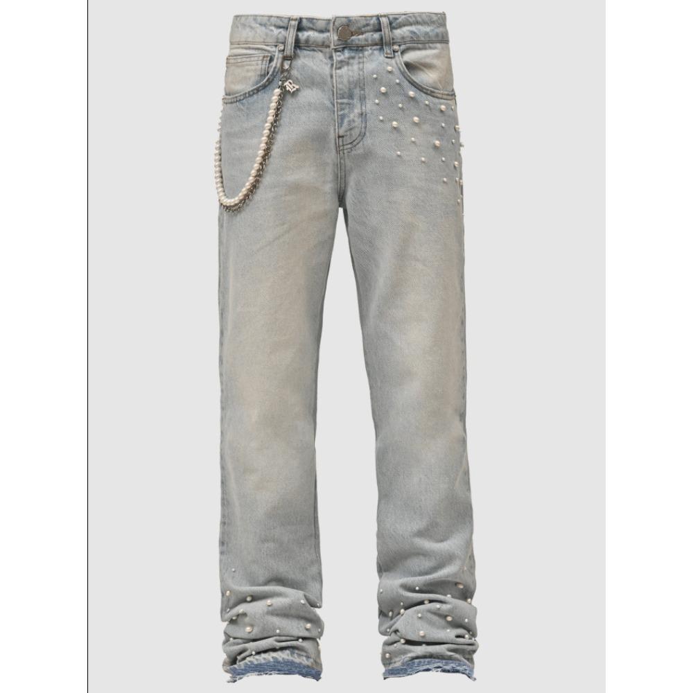 New Men’s Straight-leg Jeans: Street-style, Instagram-worthy Stretch Layered Straight-leg Jeans